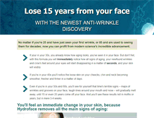 Tablet Screenshot of hydroface.com